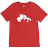 b&auml;r vs einhor  funny V-Neck Tee