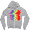 Goku Rainbow T-Shirt Zipper Hoodie