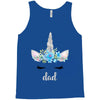 birthday unicorn family series dad Tank Top