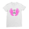 i wear pink for my mom Ladies Fitted T-Shirt