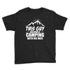 Camper Couple Man White Youth Tee