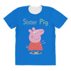 peppa pig sister pig All Over Women's T-shirt