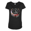Space Skeleton Maternity Scoop Neck T-shirt