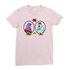 eggplant wizard and king hippo Ladies Fitted T-Shirt
