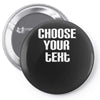 personalised Pin-back button