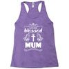 I Am One Blessed Mum Racerback Tank