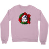 christmas wreath bluebie bust by bluekazenate Crewneck Sweatshirt