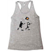 banksy kids play t.v. ball Racerback Tank