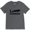 i shotgun zombies funny t shirt dead apocalypse s 3xl V-Neck Tee