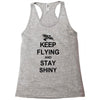 keep flying and stay shiny t shirt serenity firefly calm carry tee bro Racerback Tank