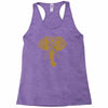 tribal print elephant geometric gold animals cool Racerback Tank