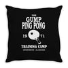 forrest gump   ping pong camp   cult film Throw Pillow