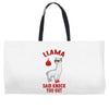 boxing llama Weekender Totes