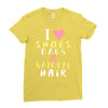 shoes bags natural hair Ladies Fitted T-Shirt