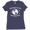 the rotation of earth really makes my day Ladies Fitted T-Shirt