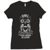 owl you need Ladies Fitted T-Shirt