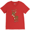 christmas deer V-Neck Tee