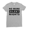 No More Silent Nights Ladies Fitted T-Shirt