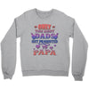 only the best dads get promoted to papa Crewneck Sweatshirt