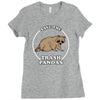 save the trash pandas Ladies Fitted T-Shirt