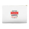may your christmas be merry &amp; bright Accessory Pouches
