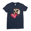 bunny rabbit love Ladies Fitted T-Shirt