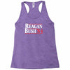 reagan bush '84 80's retro political party Racerback Tank