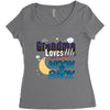grandma moon&amp;back Women's Triblend Scoop T-shirt