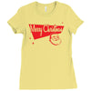 merry christmas santa claus Ladies Fitted T-Shirt