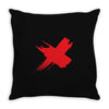 red x Throw Pillow