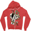 work hard until die Zipper Hoodie