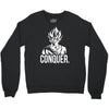 conquer   super saiyan goku Crewneck Sweatshirt
