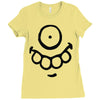 monster face (2) Ladies Fitted T-Shirt