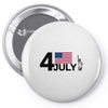 july 4 independence day Pin-back button