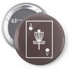 disc golf ace card target chains frisbee basket Pin-back button