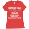 Sagittarius Woman Ladies Fitted T-Shirt