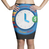clock Pencil Skirts