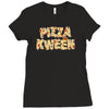 pizza kween Ladies Fitted T-Shirt