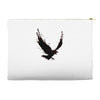 black raven with red eye Accessory Pouches