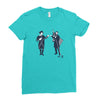 fist bump for liberty Ladies Fitted T-Shirt