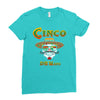 cinco de mayo badass skull Ladies Fitted T-Shirt