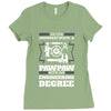 Never Underestimate A Pawpaw With An Engineer Degree Ladies Fitted T-Shirt