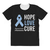 hope love cure stomach cancer awareness All Over Women's T-shirt