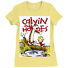 calvin hobbes Ladies Fitted T-Shirt