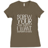 screw your lab safety i want superpowers Ladies Fitted T-Shirt