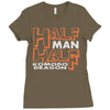 half man , half komodo dragon Ladies Fitted T-Shirt