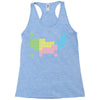 periodic table of america Racerback Tank