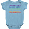 earth is not flat Baby Bodysuit