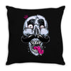 king of mustache Throw Pillow