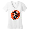 black attack Women's V-Neck T-Shirt